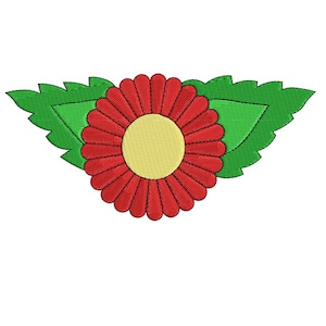 Mexican Embroidered Flower Design- Cinco de Mayo  -  Embroidery Design - 2x4,  3x6, 4x8, 5x10, 6x12