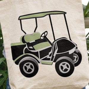 Golf Cart - Digital Embroidery Design - 4x4, 5x5, 6x6, 7x7, 8x8, 9x9, 10x10, 11x11, 12x12 und 14x14