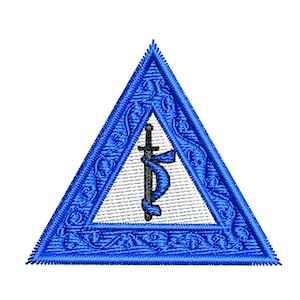 Tiny OES Starpoint Badges - 1.75 inches - Eastern Star- Digital Embroidery Design - Download