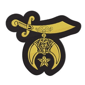 Golden Shrine Emblem-  Embroidery Design - 4x4, 6x6, 7x8, 9x10, 11x12,and 12x14