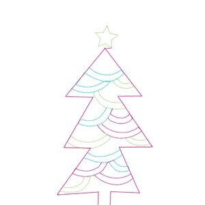 Christmas Tree Etching - 2x4 and 4x7