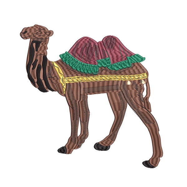 Sanctuaire chameau - motif de broderie - 4 x 4, 6 x 6, 8 x 8, 10 x 10, 12 x 12 et 14 x 14
