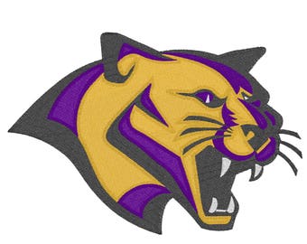 Cougar Team Mascot - Embroidery Design - 3x4, 5x6, 6x8, 7x10