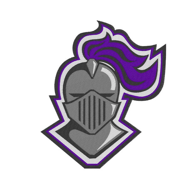 Knights or Crusaders Team Mascot - Embroidery Design - 4x4, 5x6, 7x8, 9x10, 11x12