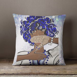 Blue Curly Haired Girl with Z -  Digital Machine Embroidery Design - 4x5, 5x6, 6x7, 7x8, 8x9, 8x10, 10x12, and 12x14