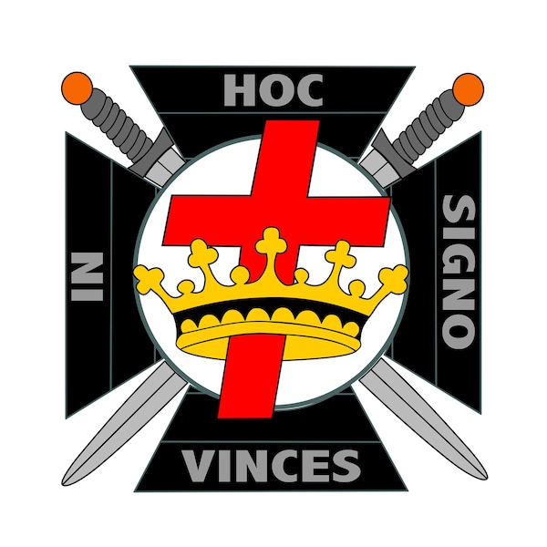 York Rite or Knights Templar Emblem- Silhouette and Cricut Cut Files - SVG, JPG, PNG, Gps, Eps