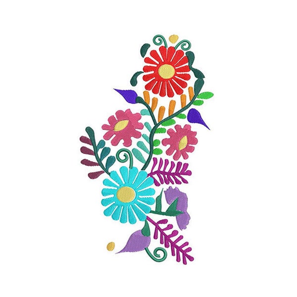 Mexican Dress Bodice Design 3 of 3- Cinco de Mayo  -  Embroidery Design - 3x4,  4x6, 5x8, 6x10, 7x12