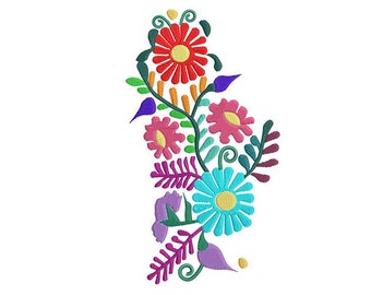 Mexican Dress Bodice Design 2 of 3- Cinco de Mayo  -  Embroidery Design - 3x4,  4x6, 5x8, 6x10, 7x12
