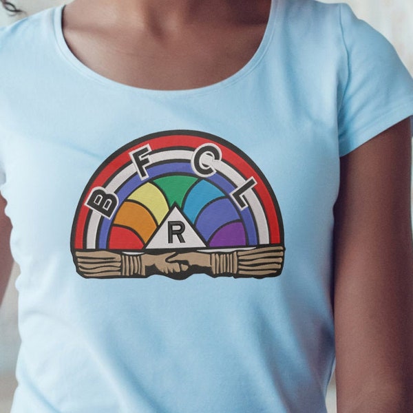 International Order of the Rainbow for Girls Emblem - Digital Machine Embroidery Design, 3x4, 4x5, 5x6, 5x7, 7x8, 7x9, 7x10, 9x12, and 10x14
