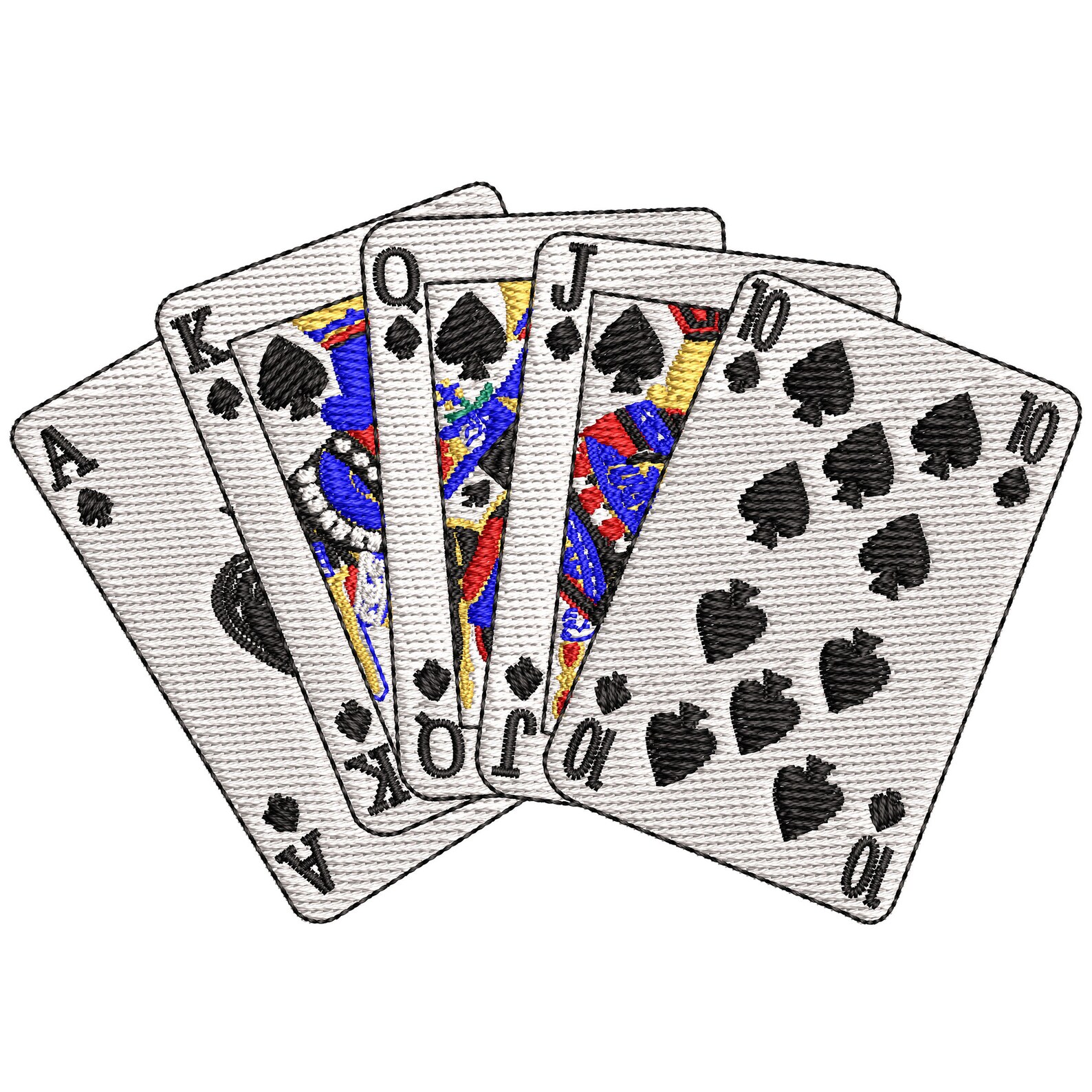 Playing Cards Digital Machine Embroidery Design 3x4 4x5 Etsy
