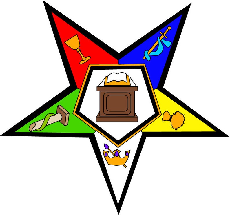 OES Gold Star With Thick Black Border - OES Colors- Silhouette & Cricut ...
