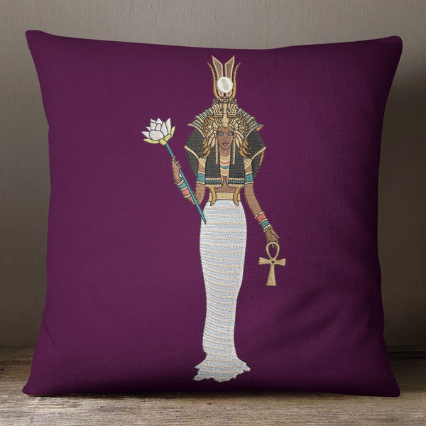 Hathor - Egyptian Goddess  -  Digital Machine Embroidery Design - 3x6, 3x7, 4x8, 4x9, 5x10, 6x12, and 7x14