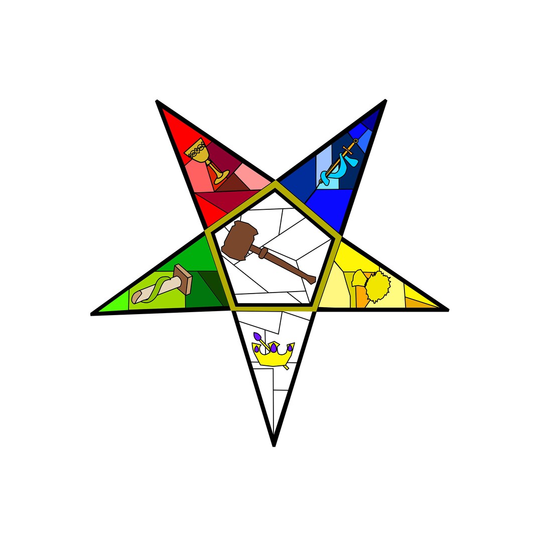 PHA O.E.S. Worthy Matron Stained Glass- Silhouette Cut Files - Jpeg ...