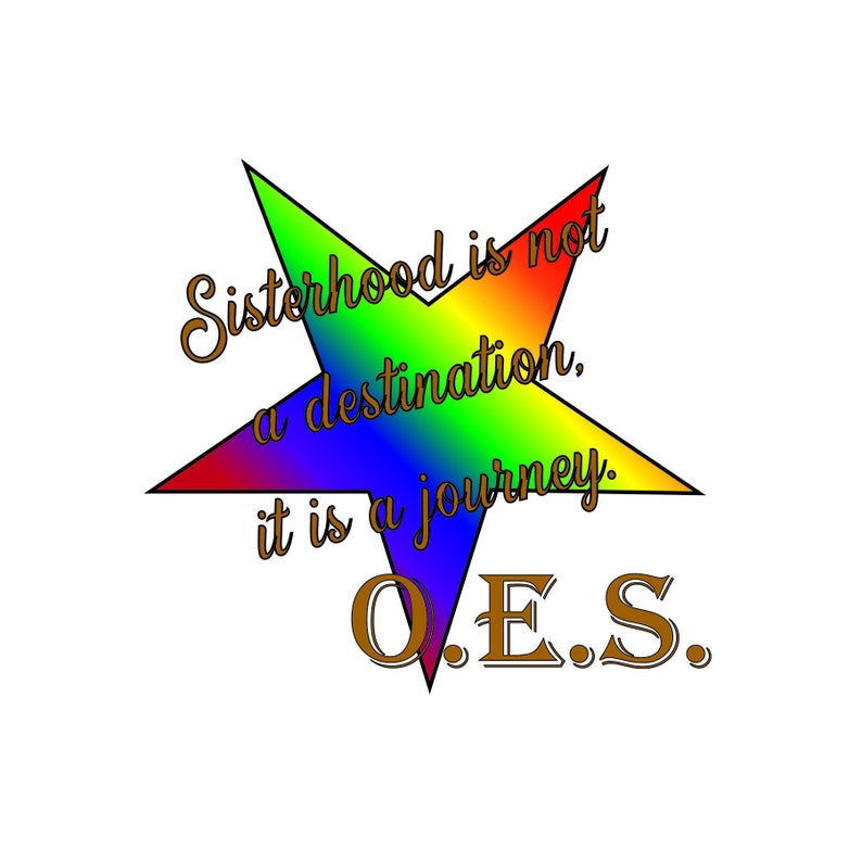 Download OES Sisterhood OES Colors Silhouette Cut Files Jpeg Svg | Etsy