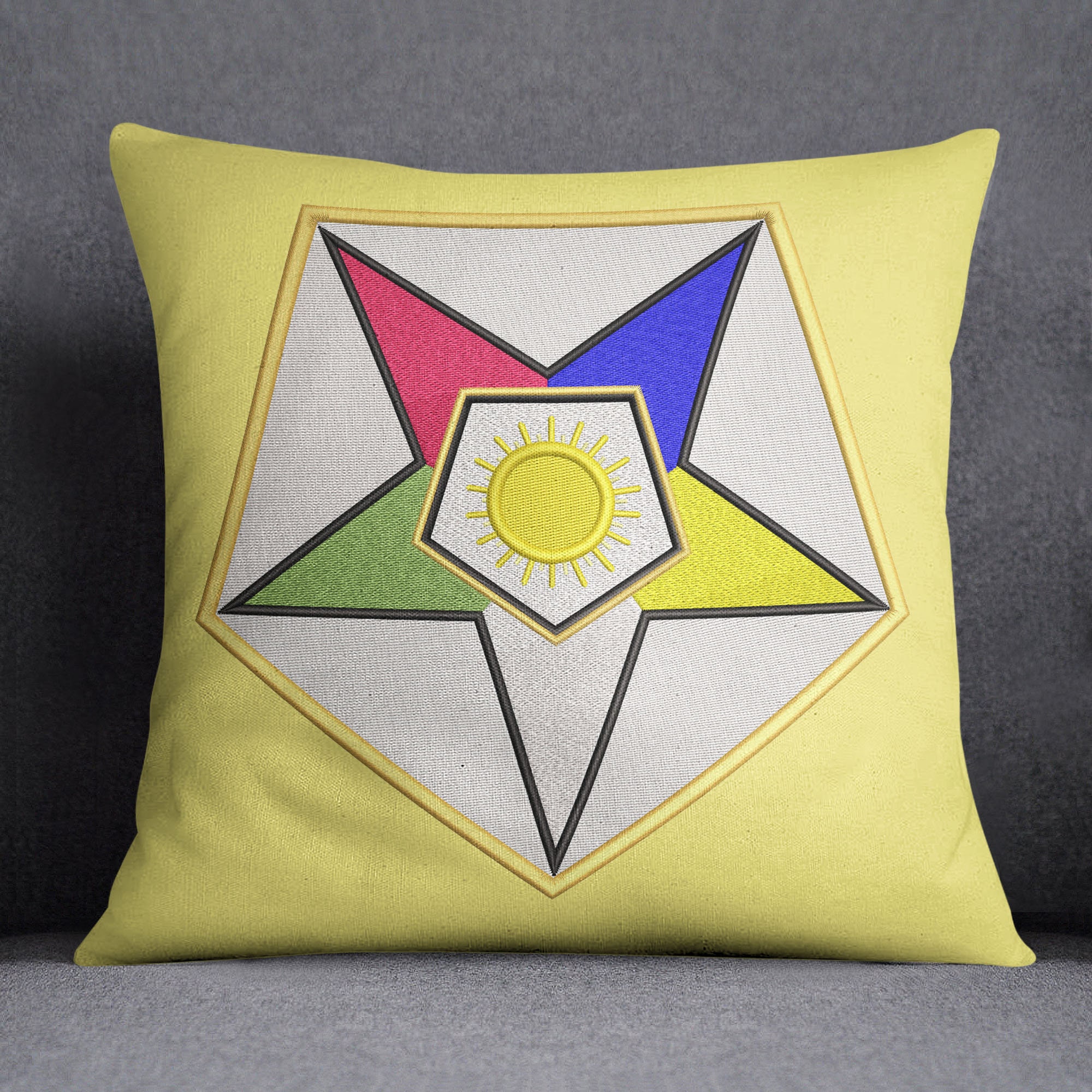O.E.S. Associate Grand Matron Emblem - Digital Machine Embroidery ...