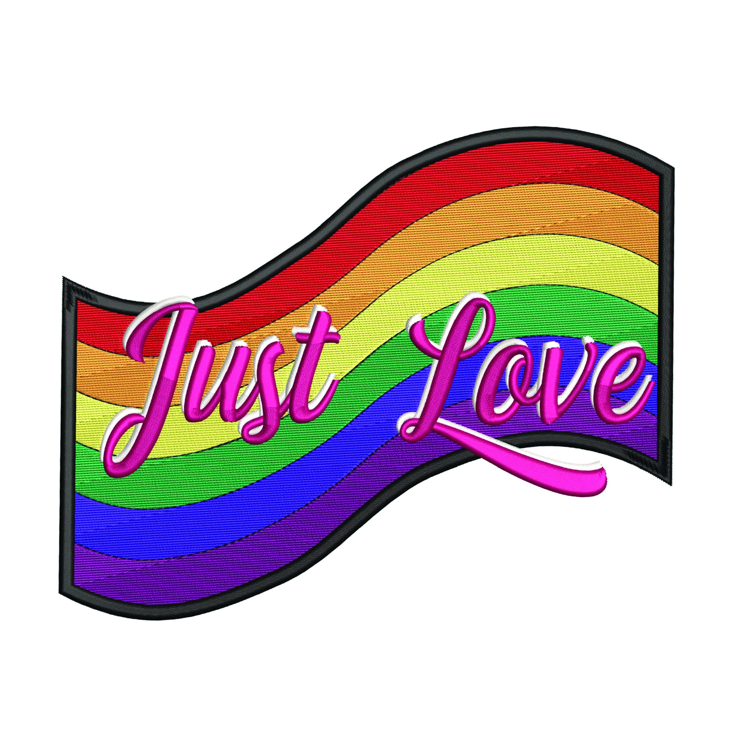 Just Love 6 Stripes Digital Embroidery Design 3x3 - Etsy