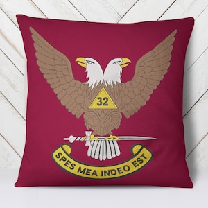 32 Degree Masons Double Headed Eagle (Wings Up) - Digital Machine Embroidery Design - 4x4, 5x5, 6x6, 7x7, 8x8, 9x9, 10x10, 12x12, and 14x14