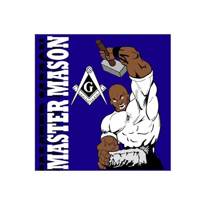 Download Master Mason PH Masonry Silhouette and Cricut Cut Files | Etsy