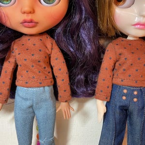 Blythe shirt long sleeves Blythe longsleeve shirt Blusa basica para Blythe