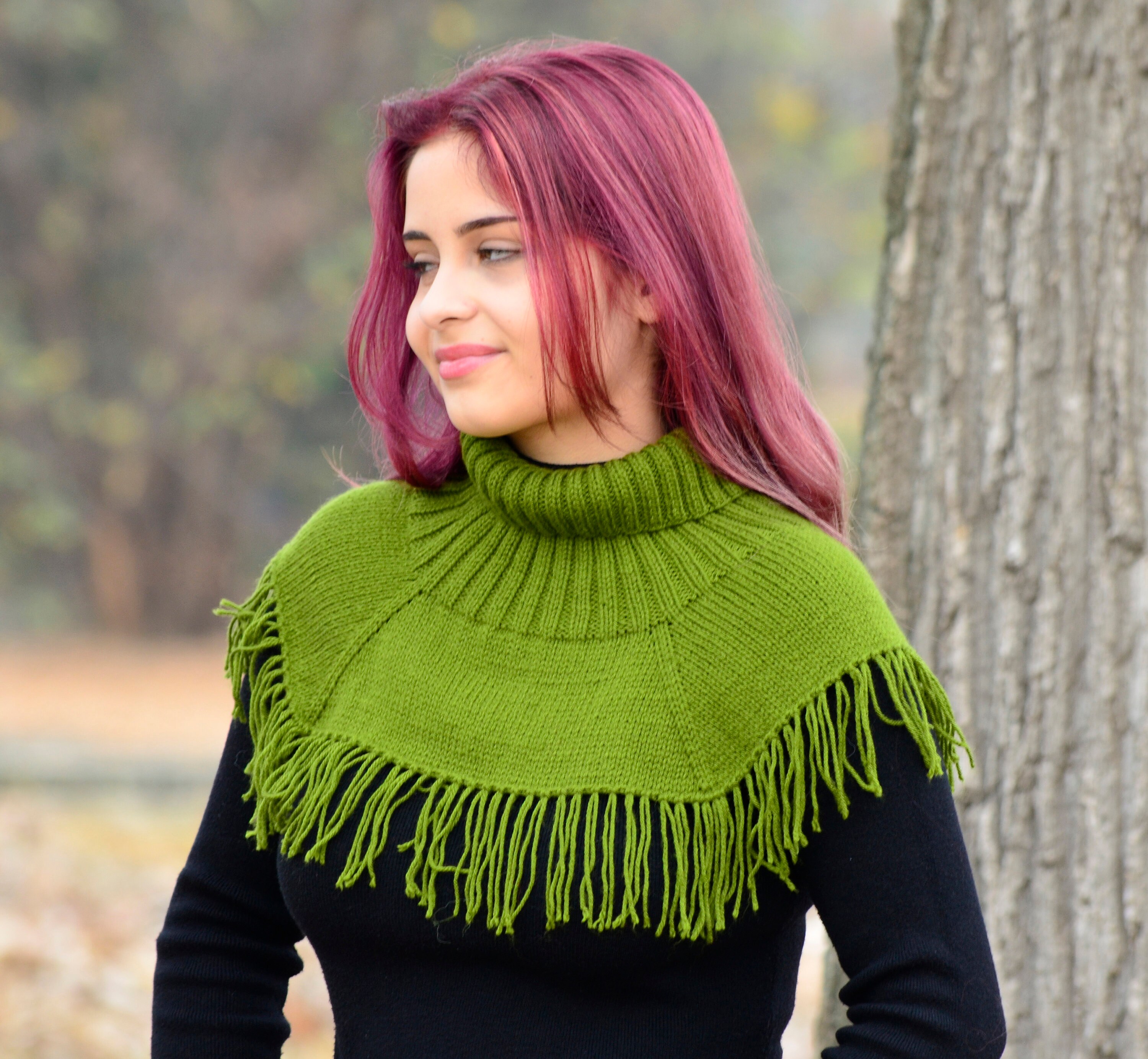 Coyle rib top knit bib coat