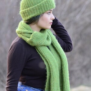 Green Scarf Hat Set - Etsy 