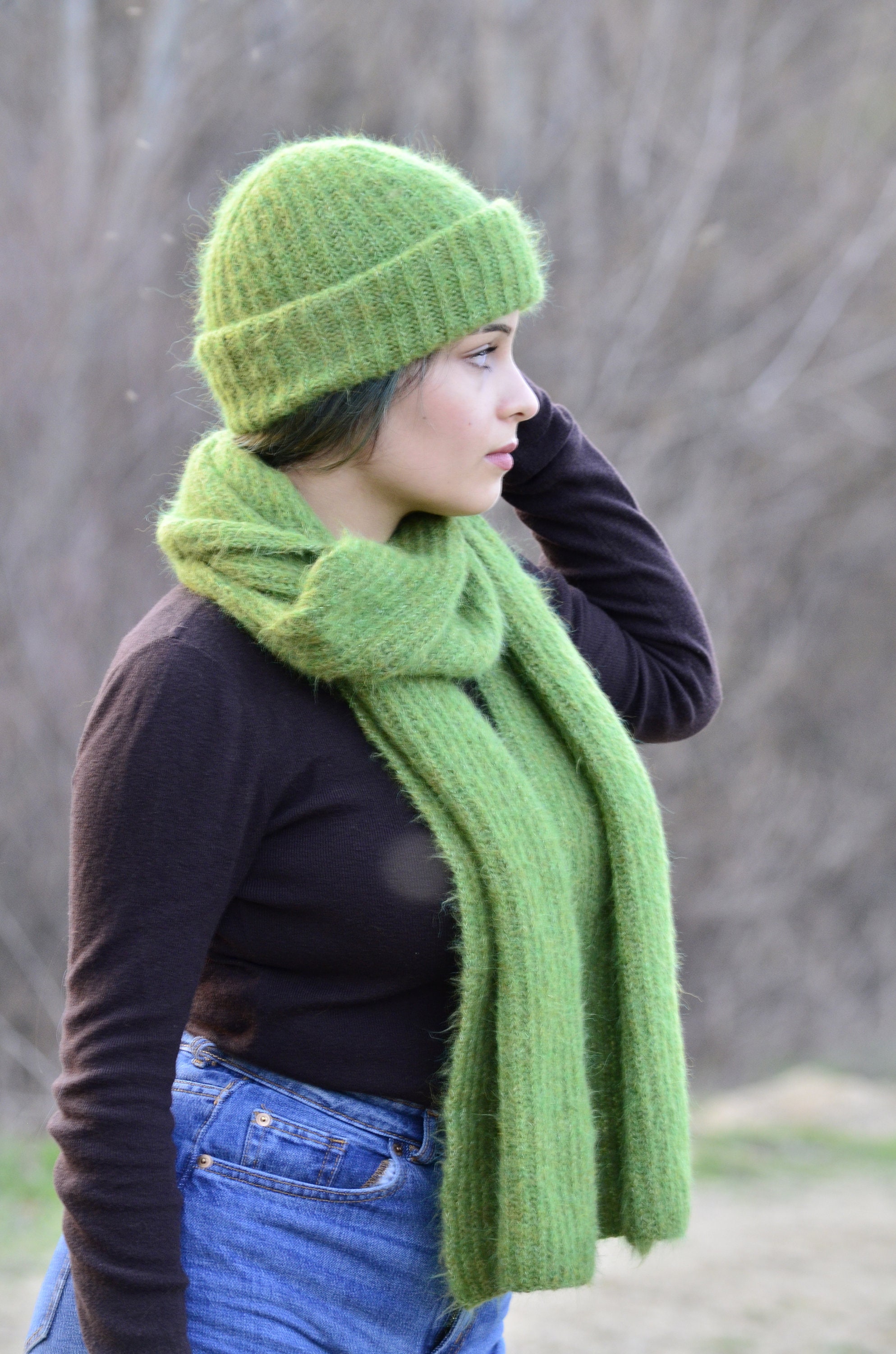 Set Invernale 3 In 1 - Sciarpa, Cappello E Guanti Touch Screen Per Freddo
