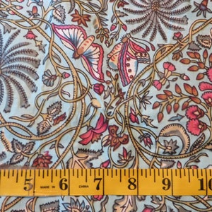 Block Print Fabric 100% Organic Cotton, Ethically Sourced Boho Style Clothing Design, Home Decor, Curtains, Totes, Pillows