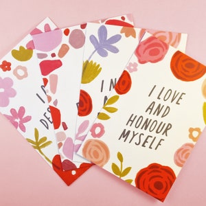 Self-Love Postkarten – 4er Set
