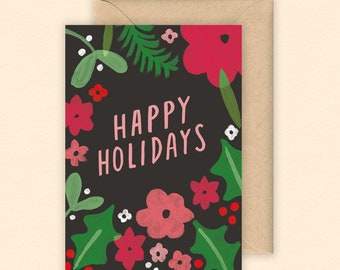 Frohe Feiertage Karte | Weihnachtskarte