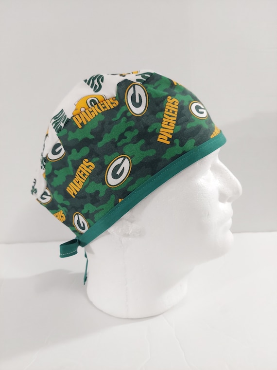 Surgery Hat, Skullcap, Doo Rag, Face Mask, Surgical Cap, Scrub Cap, Welding Cap, Greenbay Packer's