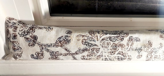 Draft Stopper, Door Draft Stopper, Window Draft Stopper, Breeze Stopper, Insect Repellent,* FILLED* Cedar, Swirls, Floral