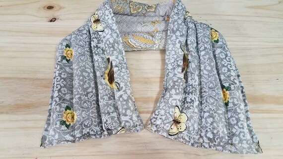 Rice-flax seed therapeutic heating/cooling neck wrap, rice bag, heat pad, cold pack, birds, flowers