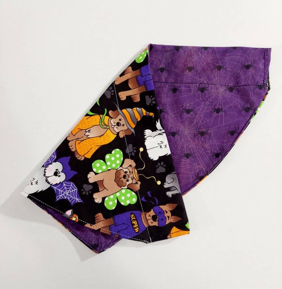 Over the Collar Bandana, Dog Bandana, Reversible, Dog Collar, Pet Gift, Costumes, Halloween