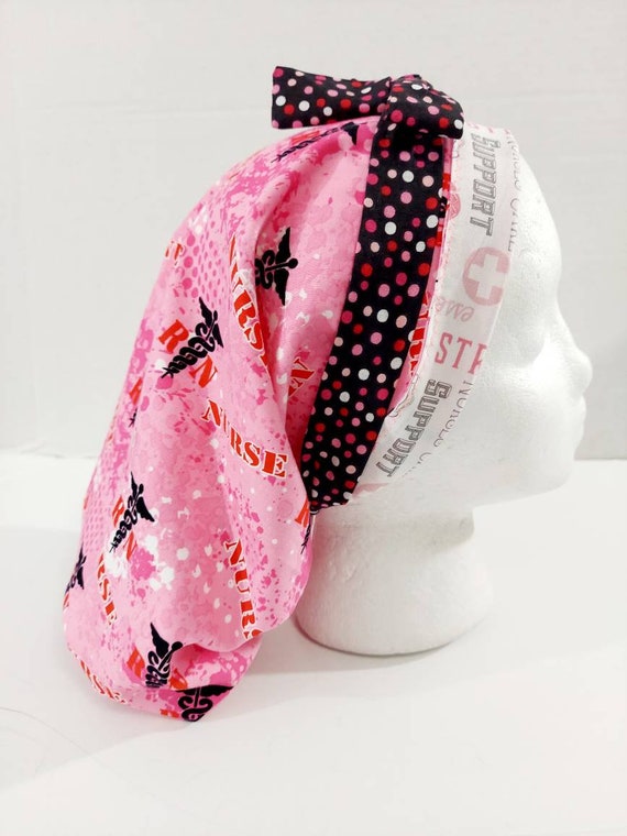 Surgery Cap, Surgical Hat, Women's Bouffant Hat, Chemo Hat, Scrub Cap, Head Covering, Nurse, Healthcare