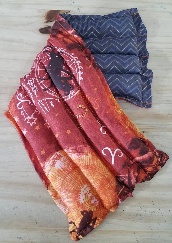 Rice-flax seed therapeutic heating pad-cold pack, rice bag, heat pad, cold pack, Aries