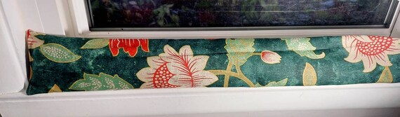 Draft Stoppers, window draft Stoppers, door draft Stoppers, FILLED cedar, economic, home decor, Flowers, Green
