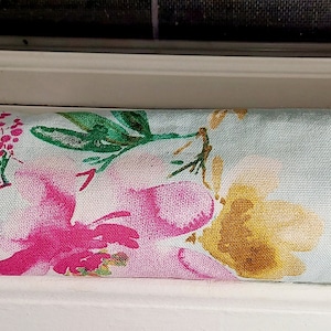 Draft Stopper, Breeze Stopper, Insect Repellent, Window Draft Stopper, Door Draft Stopper, Breeze, Cedar *FILLED *, Watercolor, Floral