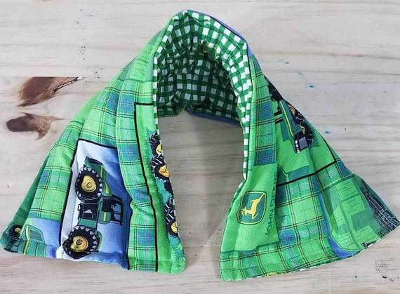 Rice-flax seed therapeutic heating/cooling neck wrap, body pad, cold pack, heat pad, tractor