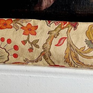 Draft Stopper, Door Draft Stopper, Breeze Stopper, Window Draft Stopper, Door Snake, Insect Repellent, FILLED W/CEDAR, Floral