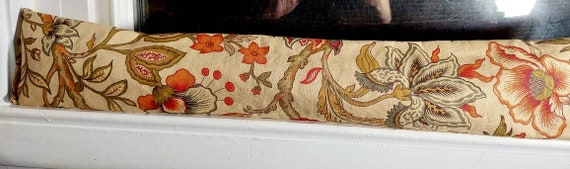 Draft Stopper, Door Draft Stopper, Breeze Stopper, Window Draft Stopper, Door Snake, Insect Repellent, FILLED W/CEDAR, Floral