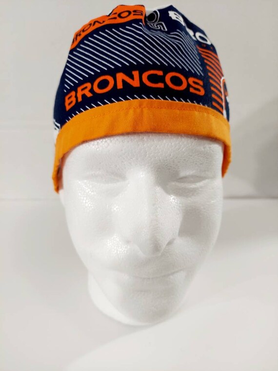 Denver Broncos Skull Cap Doo Rag Scrub 