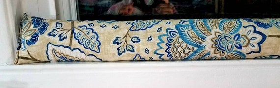 Draft stopper, window draft stopper, door draft stopper, breeze stopper, insect repellant, Noise Reduction,  cedar FILLED, floral