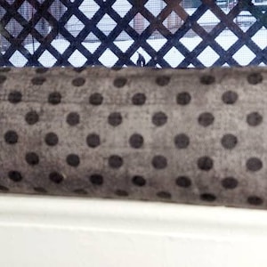 Draft Stopper, Door Draft Stopper, Breeze Blocker, Door Snake, Insect Repellent, All Season, FILLED W/CEDAR, Polka Dots