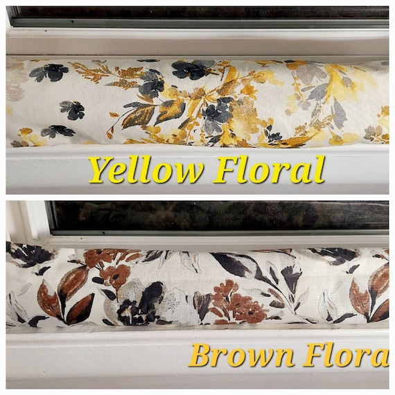 Draft Stopper, Window Draft Stopper, Door Draft Stopper,  Breeze Stopper, Insect Repellent, *FILLED* Cedar, Floral