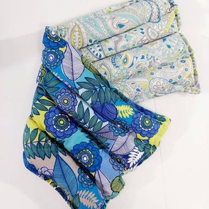 Rice-flax seed therapeutic heating-cooling pad for body, flowers