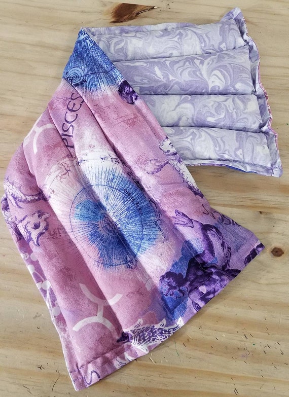 Rice-flax seed therapeutic heating-cooling pad, heat pad, cold pack, rice bag, horoscope, Pisces