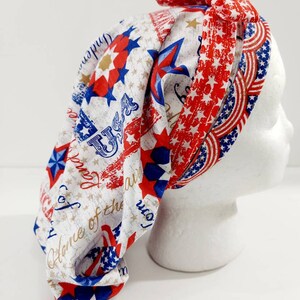 USA, Patriotic, Scrub Cap, Frauen Bouffant Mütze, Chemo Hut, chirurgische Mütze, Wendbar