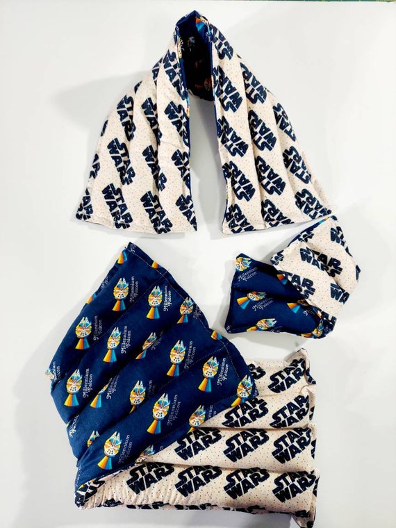 Rice-flax seed therapeutic heating/cooling pad, rice bag, heat pad, cold pack, rice bag, neck wrap, eye bag, SW, galaxy