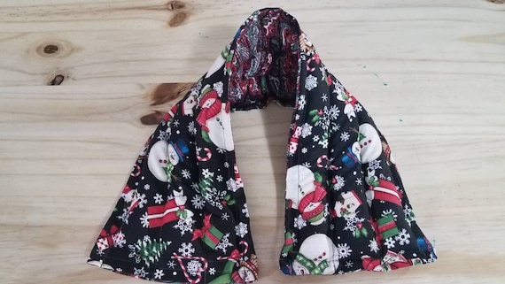 Rice-flax seed therapeutic heating/cooling neck wrap, heat pad, cold pack, rice bag, snowmen, Christmas, snowflake