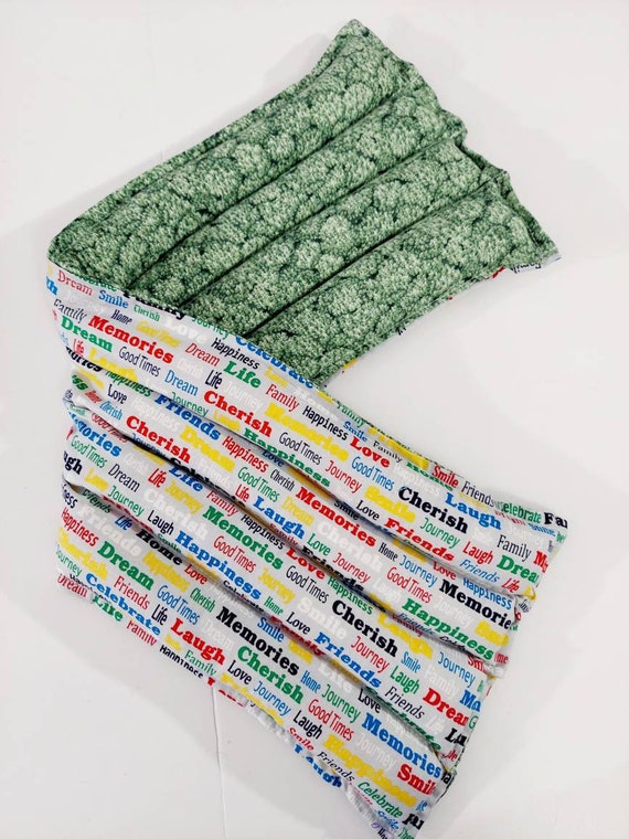 Rice-flax seed therapeutic heating/cooling pad, rice bag, heat pad, doula, Inspiration